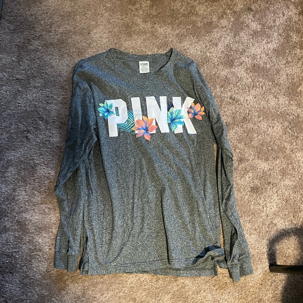 Gray VS Pink Long Sleeve Shirt